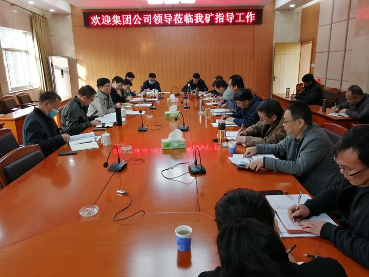 集团党委副书记、总经理高建嵩率调研组一行到羊场煤矿调研领导工作