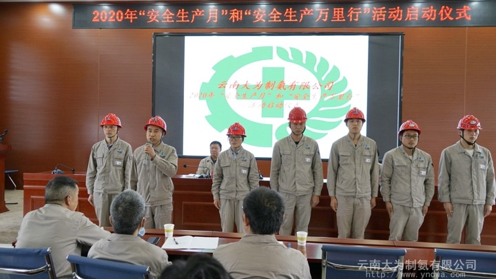 大为造氨公司召开“安全出产月”和“安全万里杏妆活动启动会