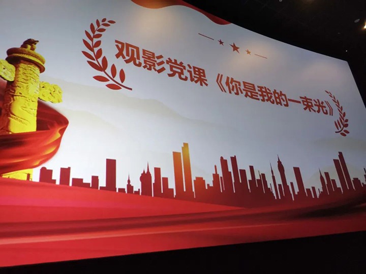 云南石油化学工业供销有限公司党委组织发展电影党课活动