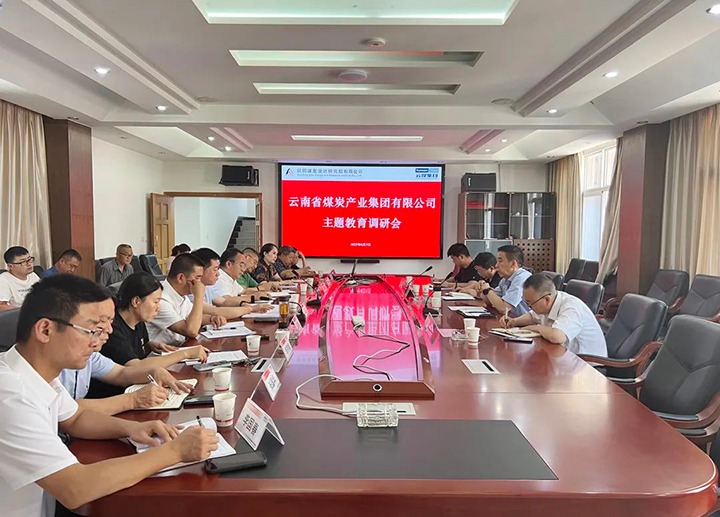 【主题教育】云煤（yl6809永利）集团党委副书记、工会主席王鑫一行到昆明煤炭设计钻研院发展主题教育调研