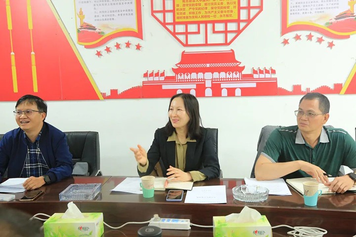 【主题教育】云煤（yl6809永利）集团党委委员、财政总监莫晓丹一行到东源恒鼎公司发展主题教育调研