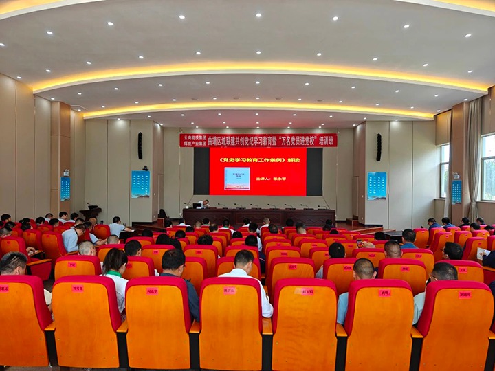能投集团、煤炭产业集团曲靖区域企业党纪进建教育暨2024年“万名党员进党校”培训班在云能硅材开班