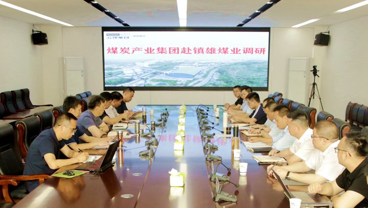 云煤集团副总经理杜昌华一行到镇雄煤业发展沉点项目调研